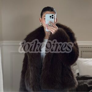Zara FAUX FUR SHORT COAT